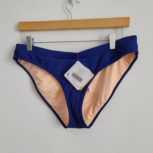 NWT FABLETICS blue Valentina bikini bottom size L - Picture 1 of 5